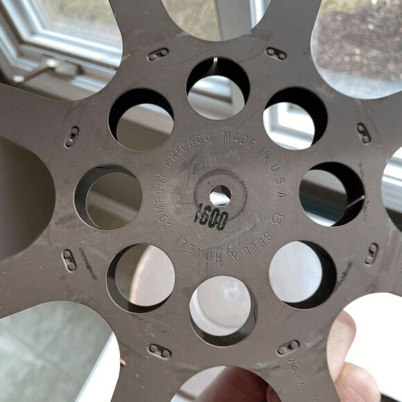 Vintage Bell & Howell 1600 16mm Film Reel & Canister - Industrial Chic Decor - Picture 3 of 12